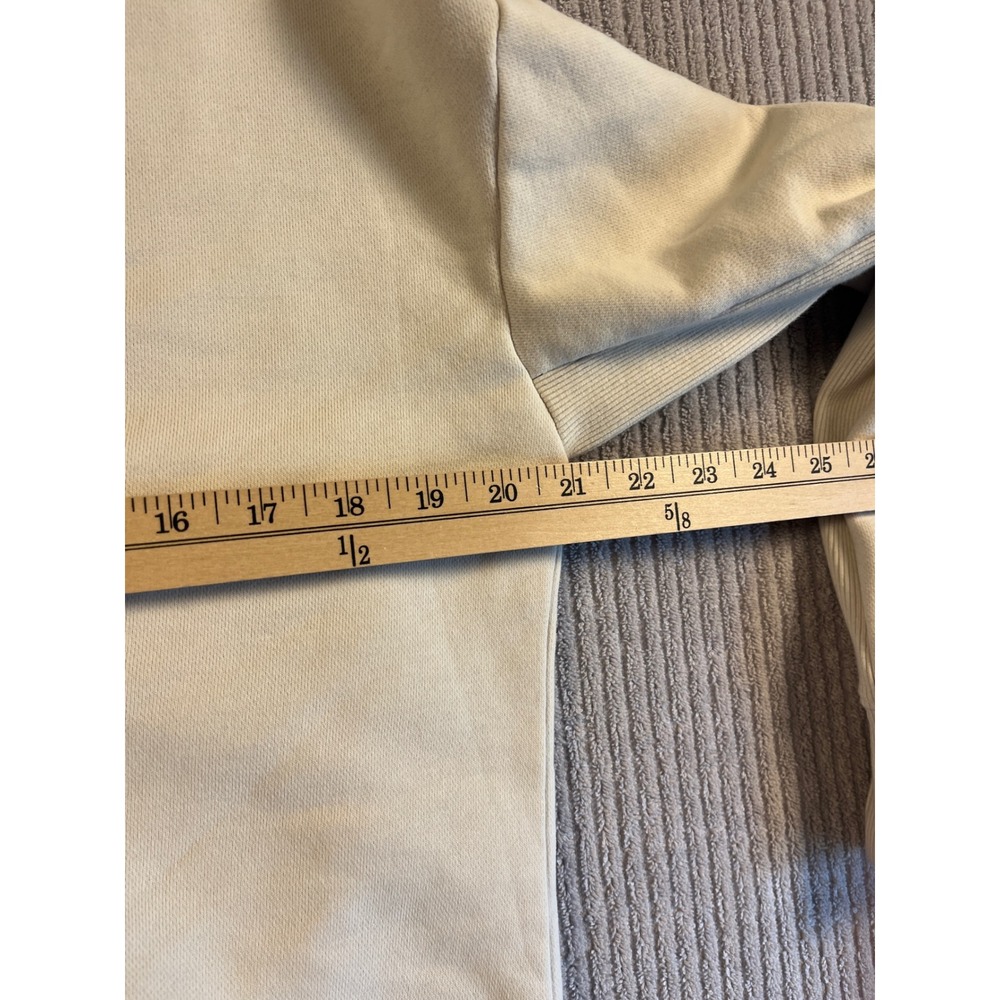 Vuori Restore Cardigan Womens M or S Cream Button Front V-Neck Sweatshirt - Picture 7 of 8